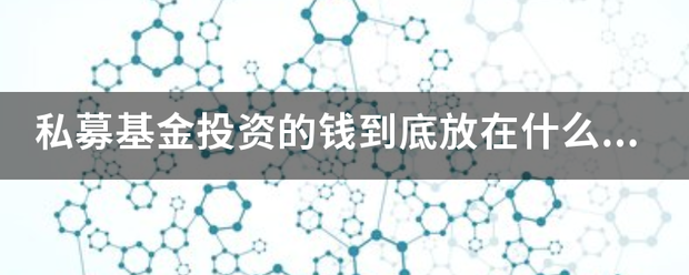 私募基金投资的钱到底放在什么地方了呢<strong></p>
<p>私募投资</strong>？